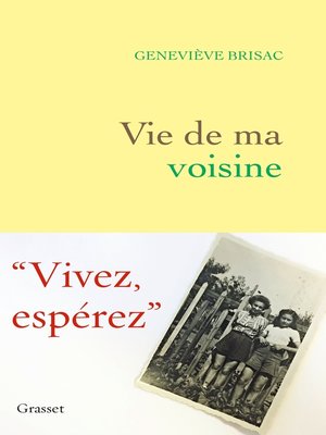 cover image of Vie de ma voisine